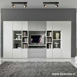 Straluma Plafondspot mat zwart balk 2-lichts gu10></noscript> Plafondlampen|Opbouwspots