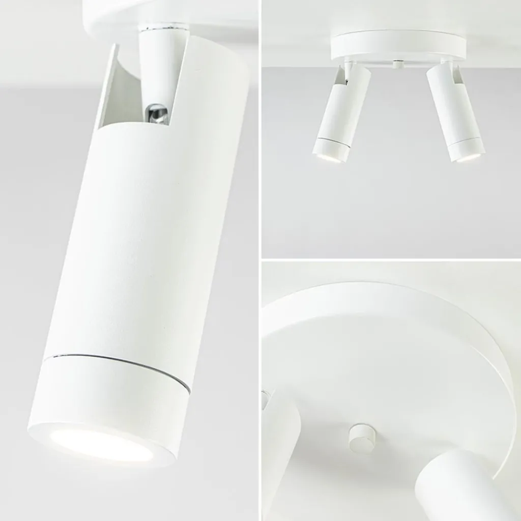 Straluma Plafondspot Miller 2l wit/goud pucc> Opbouwspots|Keukenverlichting