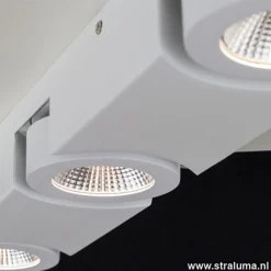 Straluma Plafondspot Montreal 3L balk wit 3000k></noscript> Plafondlampen|Opbouwspots