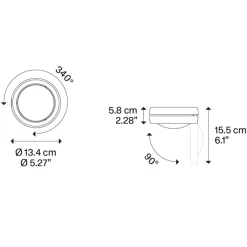 Straluma Plafondspot Nautilus zwart> Plafondlampen|Opbouwspots