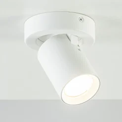 Straluma Plafondspot Oliver 1L tube wit gu10> Wandlampen|Opbouwspots