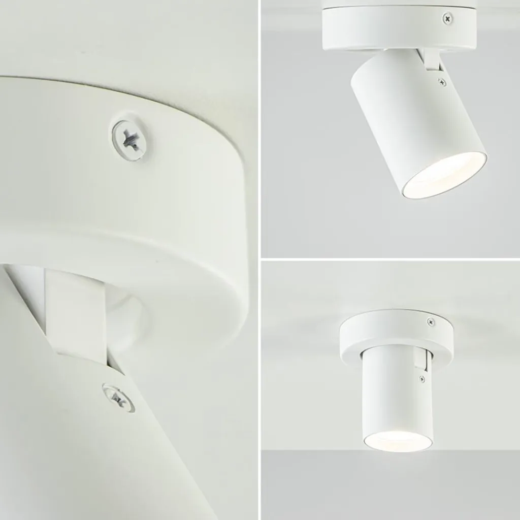 Straluma Plafondspot Oliver 1L tube wit gu10> Wandlampen|Opbouwspots