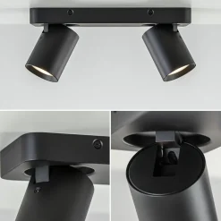 Straluma Plafondspot Oliver 2L zwart balk+tubes><noscript><img width=