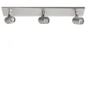 Straluma Plafondspot Rain 3L balk nikkel IP44> Opbouwspots|Keukenverlichting