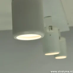 Straluma Plafondspot Rain 3L balk wit gu10 IP44></noscript> Plafondlampen|Opbouwspots