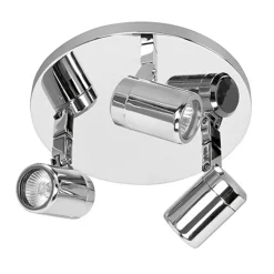 Straluma Plafondspot Rain 3l rond chroom IP44> Opbouwspots|Keukenverlichting