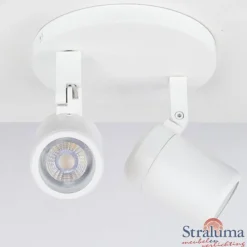 Straluma Plafondspot Rain 2L rond wit gu10 IP44></noscript> Plafondlampen|Opbouwspots