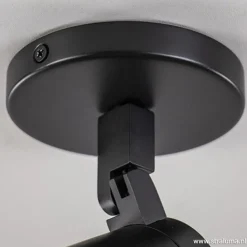 Straluma Plafondspot Rain 1L rond zwart gu10 IP44></noscript> Wandlampen|Opbouwspots