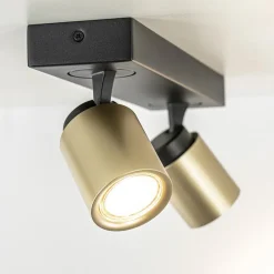 Straluma Plafondspot Razza 2L zwart/goud><noscript><img width=