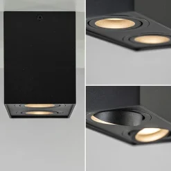 Straluma Plafondspot Rebel box 2l zwart gu10><noscript><img width=