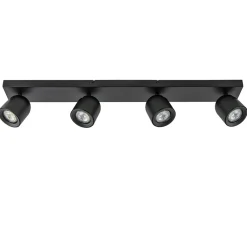 Straluma Plafondspot Solare 4l balk zwart> Plafondlampen|Opbouwspots