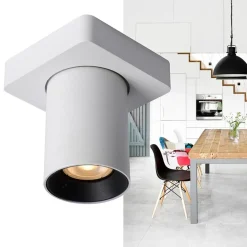 Straluma Plafondspot tube 1-L wit incl.gu10 dtw></noscript> Plafondlampen|Opbouwspots