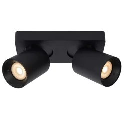 Straluma Plafondspot tube 2-L zwart incl.gu10 dtw></noscript> Plafondlampen|Opbouwspots