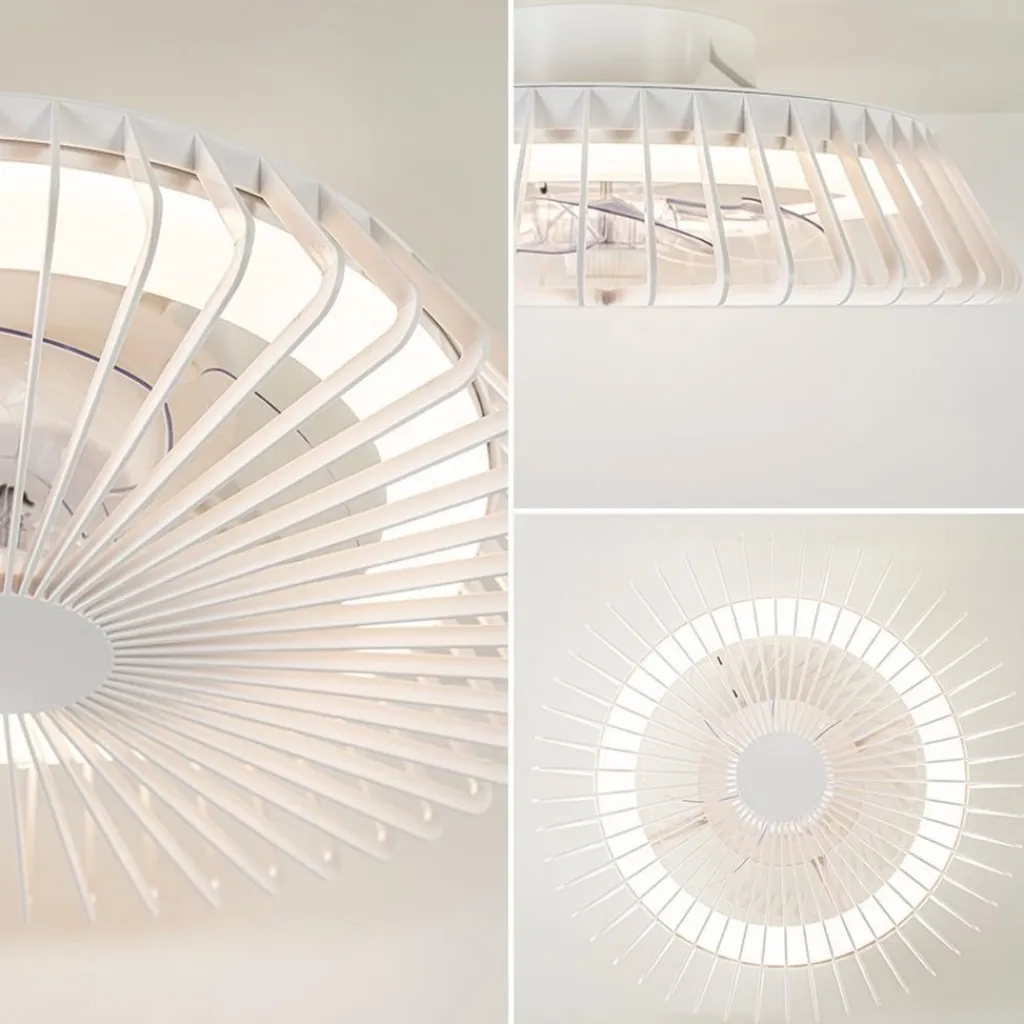 Straluma Plafondventilator mini wit inclusief dimbaar LED> Plafondlampen|Plafondventilatoren met lamp