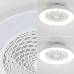 Straluma Plafondventilator Tibet wit ab/app CCT></noscript> Plafondlampen|Plafondventilatoren met lamp