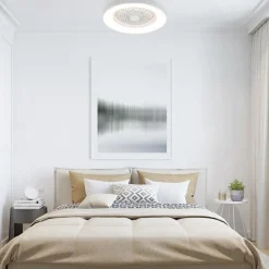 Straluma Plafondventilator Tibet wit ab/app CCT></noscript> Plafondlampen|Plafondventilatoren met lamp