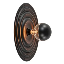 Straluma Plafond/wandlamp Saturn 42cm zwart> Plafondlampen|Wandlampen