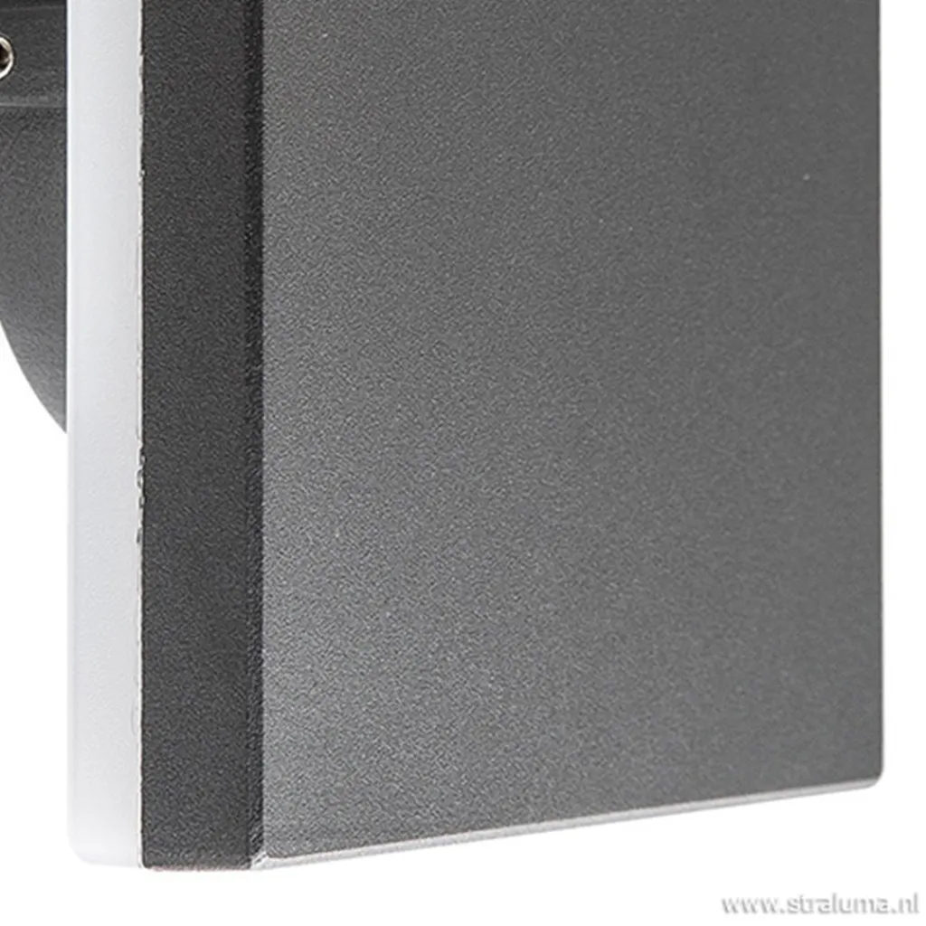 Straluma Plafond/wandlamp square antraciet> Wandlampen|Buitenlampen