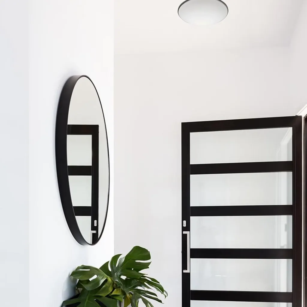 Straluma Plafonnière Art nikkel/wit 30cm> Plafonnières|Slaapkamerlampen