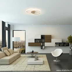 Straluma Plafonnière Eclipse nikkel led 3-st.dimb><noscript><img width=