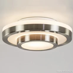 Straluma Plafonnière Master 335 nikkel IP44> Plafonnières|Woonkamerlampen