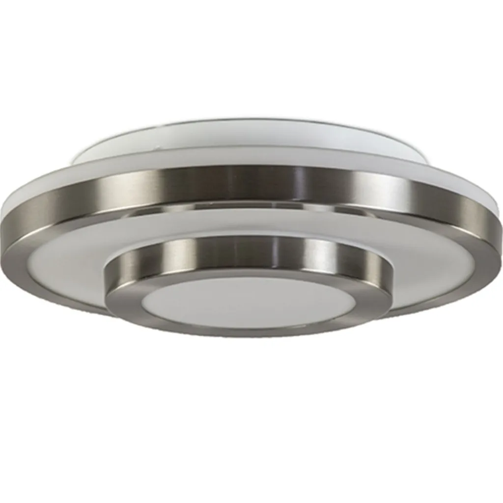 Straluma Plafonnière Master 435 nikkel IP44> Plafonnières|Slaapkamerlampen