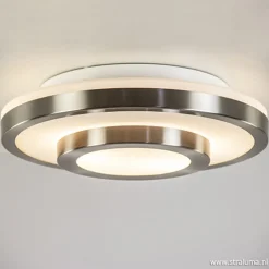 Straluma Plafonnière Master 435 nikkel IP44> Plafonnières|Slaapkamerlampen