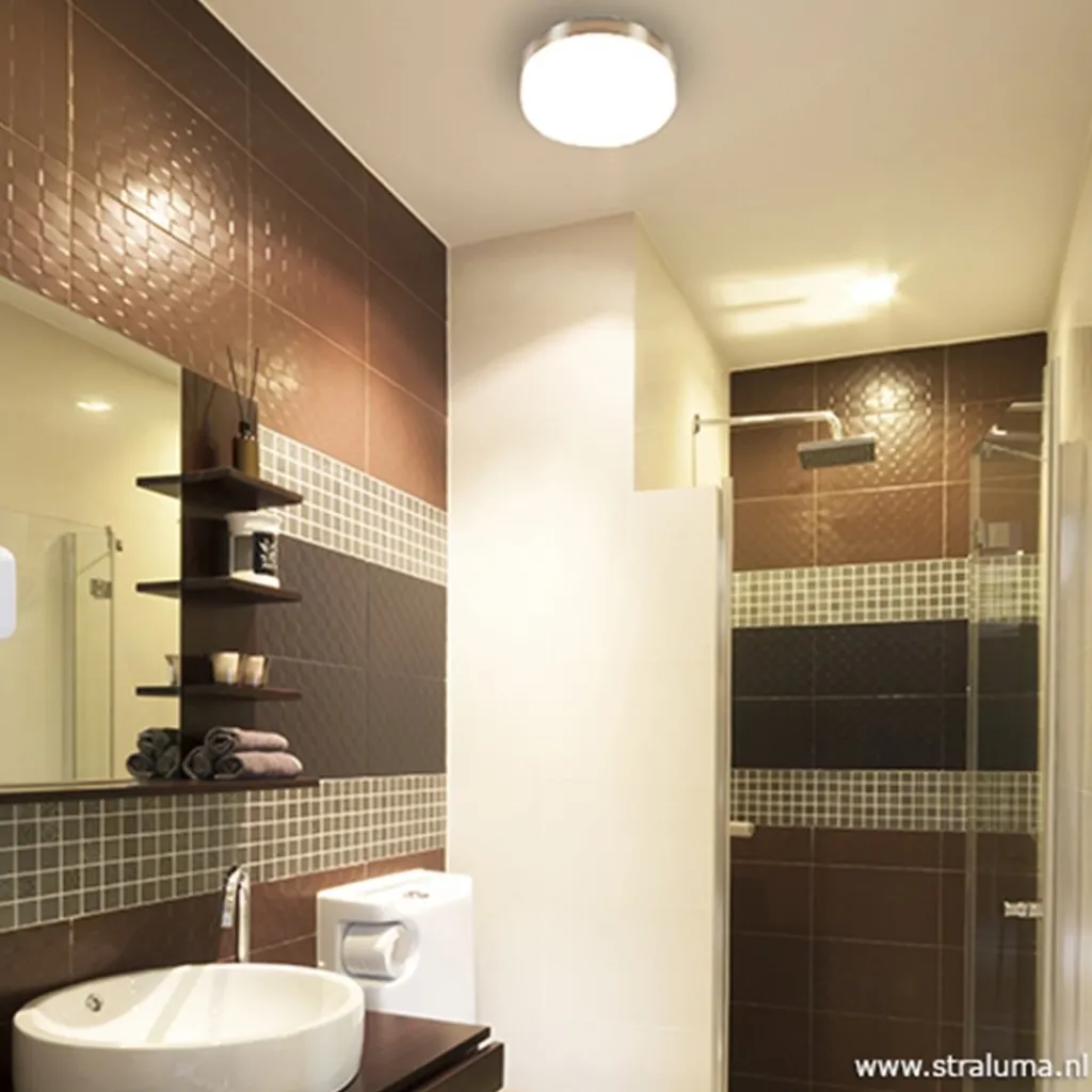 Straluma Plafonnière rond 22cm IP44 3-step dim.> Plafondlampen|Plafonnières