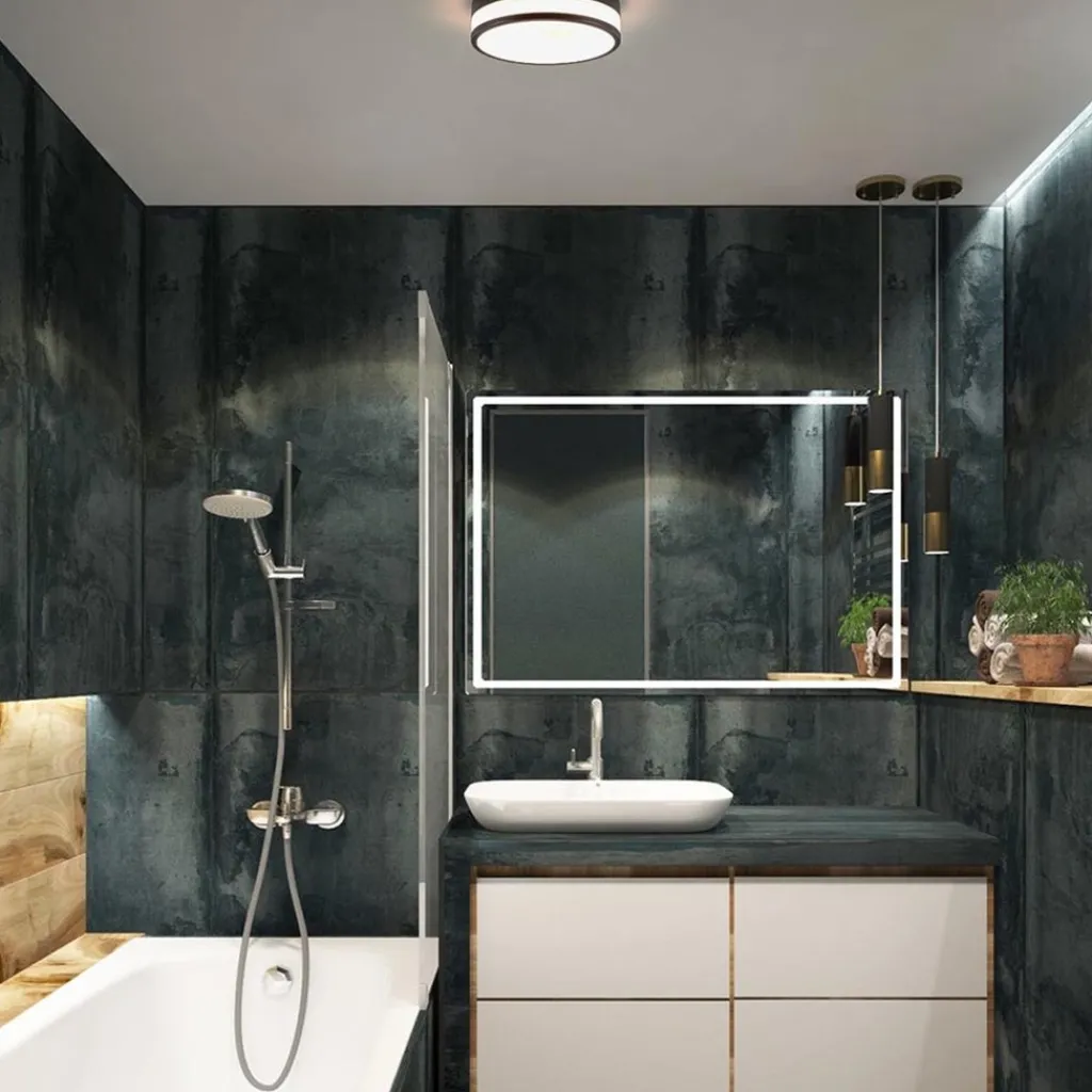 Straluma Plafonnière zwart/opaal glas 3-step dim IP44> Plafondlampen|Plafonnières