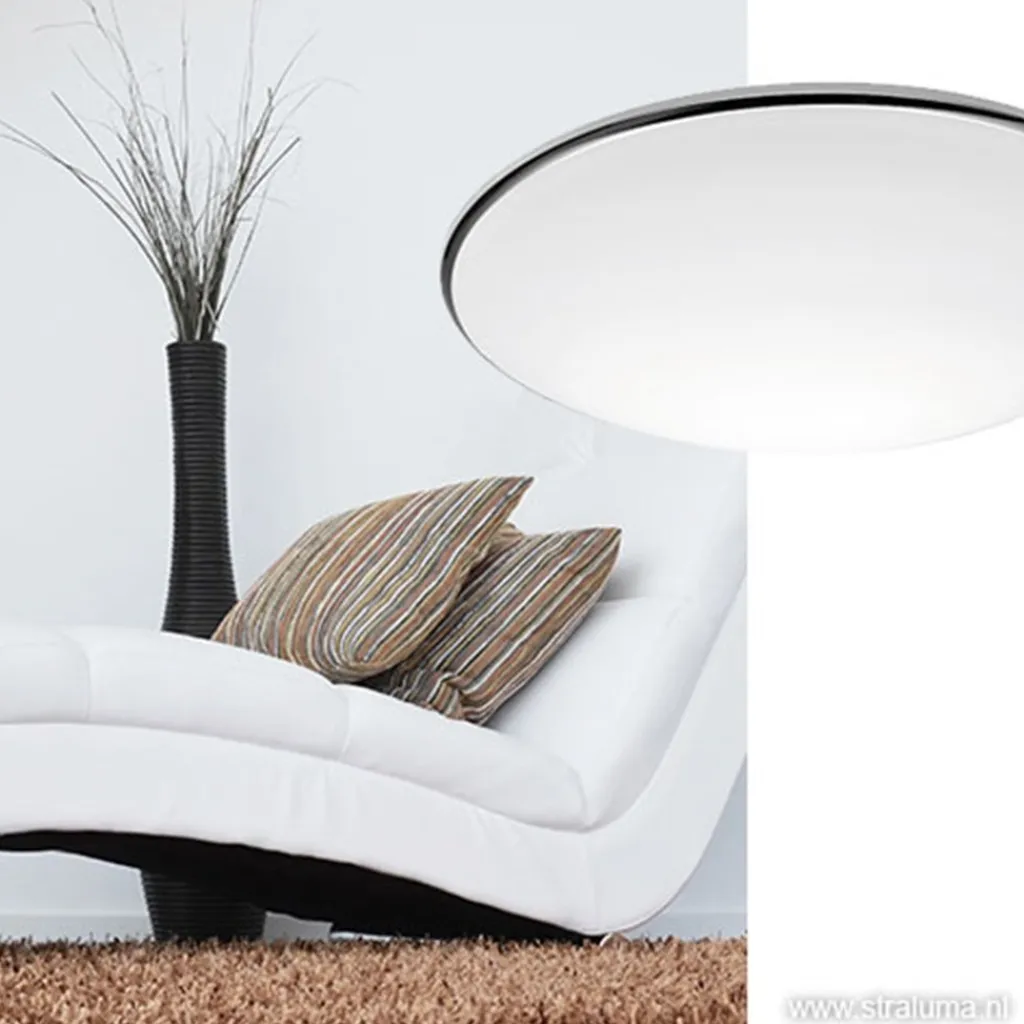 Straluma PlafonnièreArt rond chroom 30 cm> Plafonnières|Woonkamerlampen