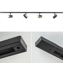 Straluma Rail Trackline set 1.5m zwart 4 spots></noscript> Plafondlampen|Opbouwspots