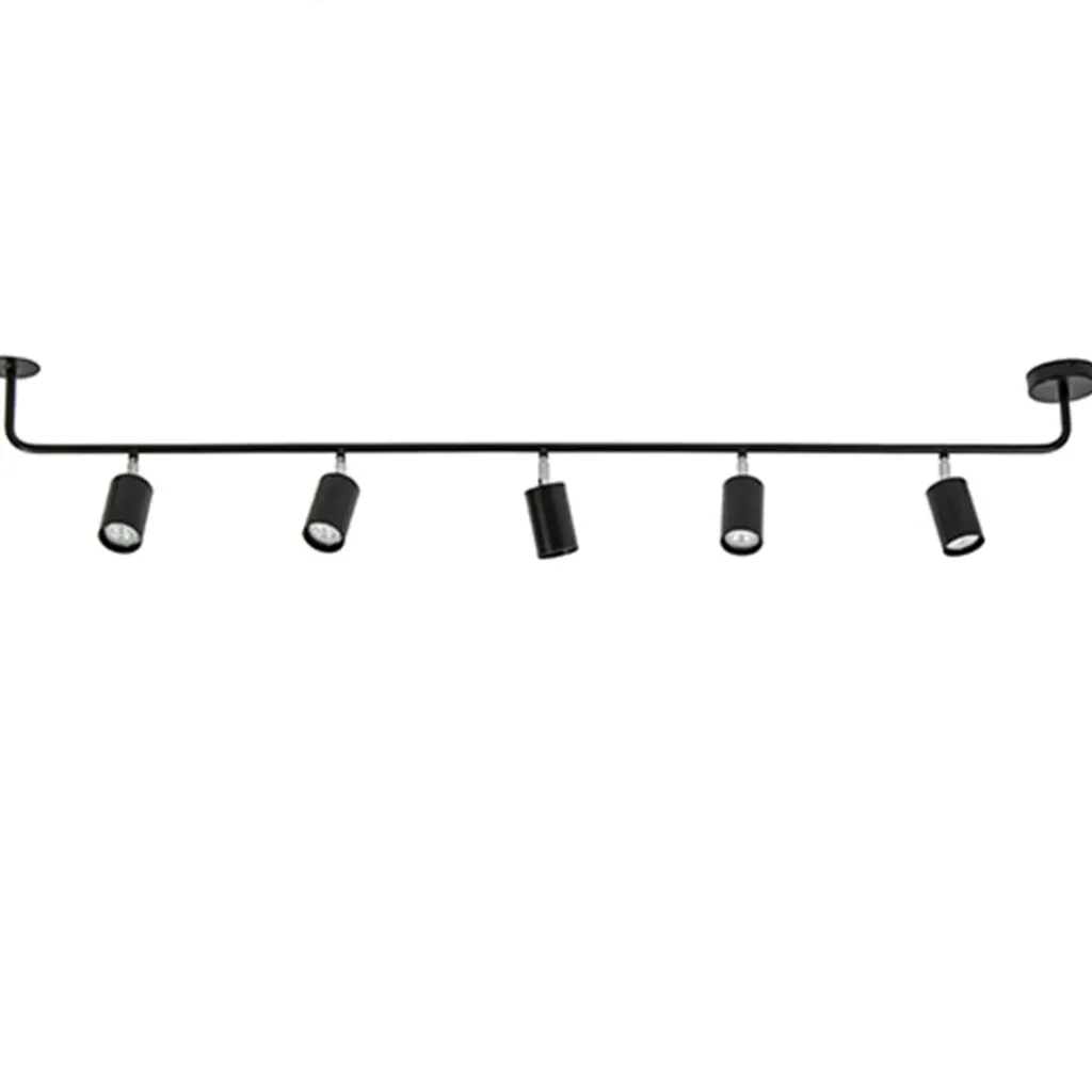 Straluma Rail zwart 5-lichts 160cm gu10> Opbouwspots|Industriële Verlichting