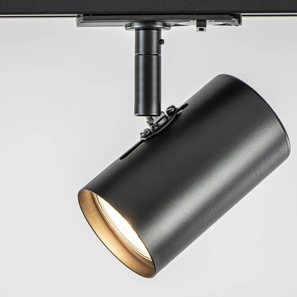 Straluma Railsysteem zwart 1mtr compleet met 3xspot> Opbouwspots|Keukenverlichting