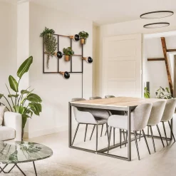 Straluma Rechthoekig wandrek met plantenpotten en E27 fittingen></noscript> Wandlampen|Botanische Verlichting