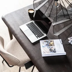 Straluma Rechthoekige eettafel Jiska bruin mangohout 250x100 cm></noscript> Eettafels