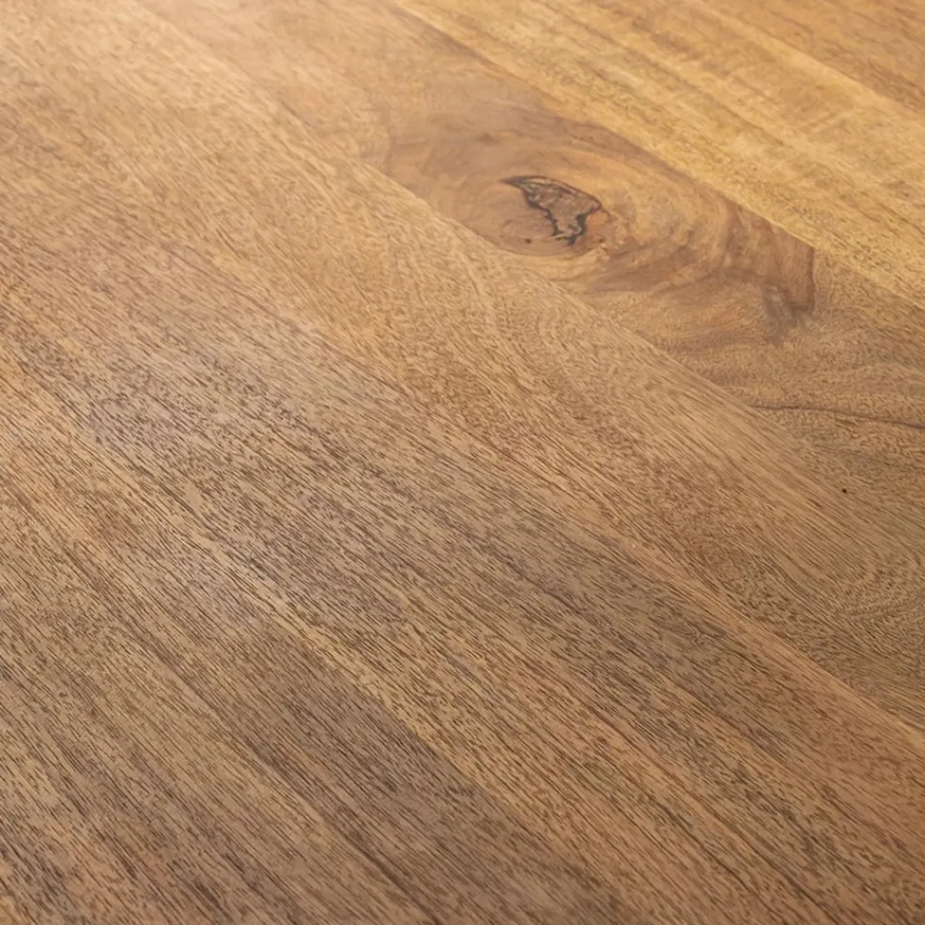 Straluma Rechthoekige eettafel mango hout met kruispoot> Eettafels