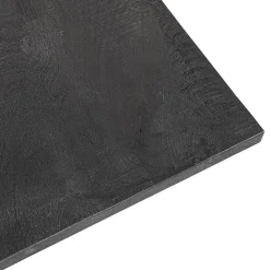 Straluma Rechthoekige eettafel zwart mangohout met kruispoot 220 cm></noscript> Eettafels