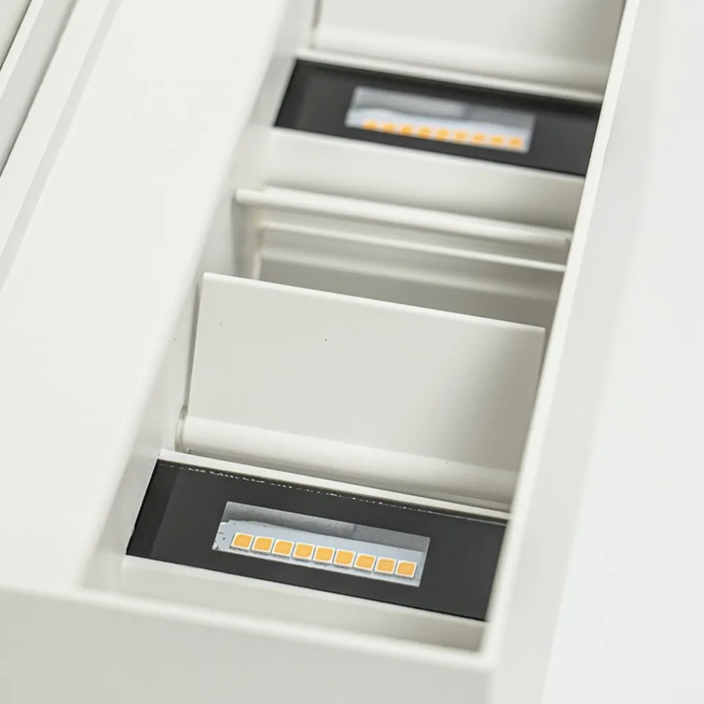 Straluma Rechthoekige LED buitenlamp wit verstelbaar> Wandlampen|Buitenlampen