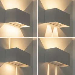 Straluma Rechthoekige LED buitenlamp wit verstelbaar><noscript><img width=