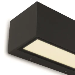 Straluma Rechthoekige LED buitenlamp up+down mat zwart> Wandlampen|Buitenlampen