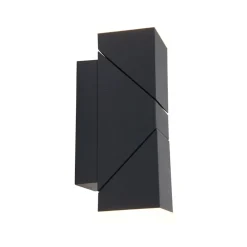 Straluma Rechthoekige LED buitenlamp verstelbaar zwart aluminium> Wandlampen|Buitenlampen