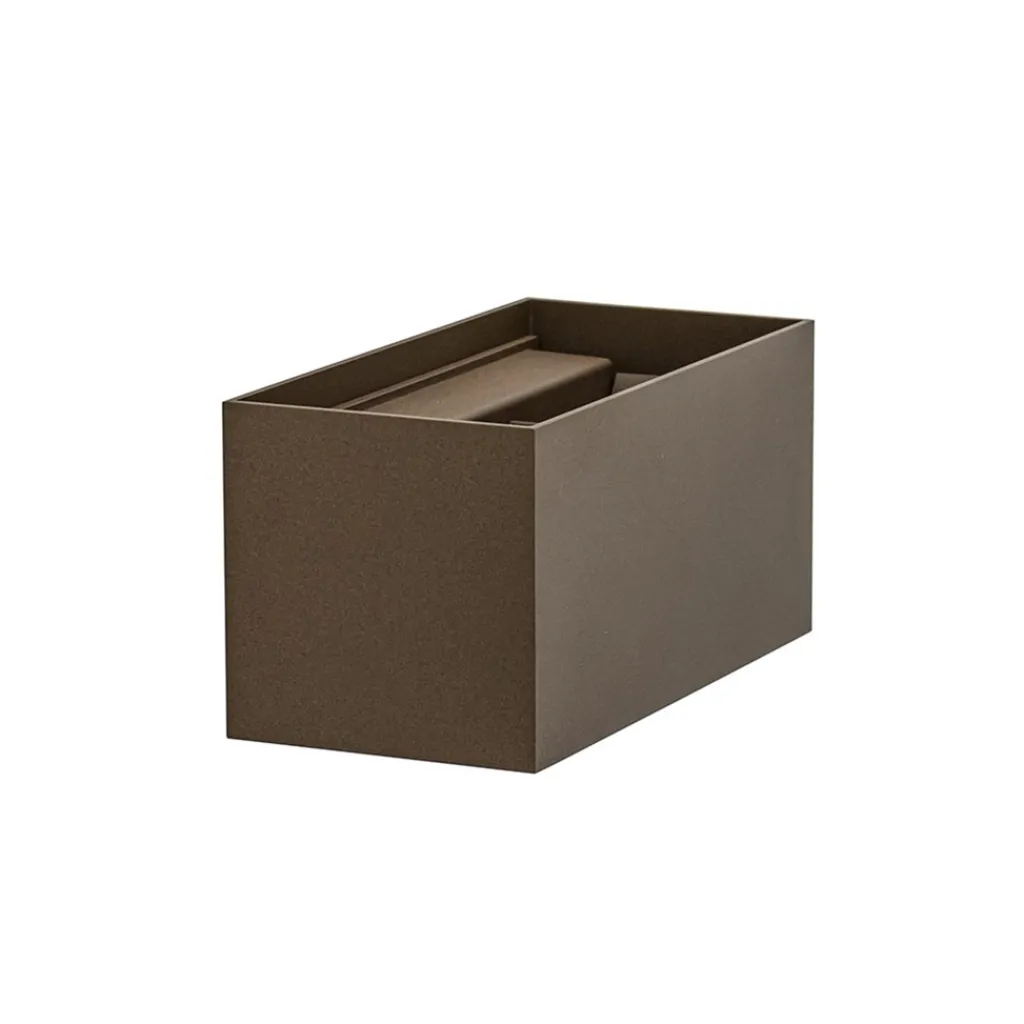 Straluma Rechthoekige LED buitenlamp aluminium bruin> Wandlampen|Buitenlampen