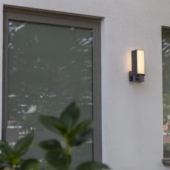 Straluma Rechthoekige LED buitenlamp met camera en bewegingssensor></noscript> Wandlampen|Buitenlampen