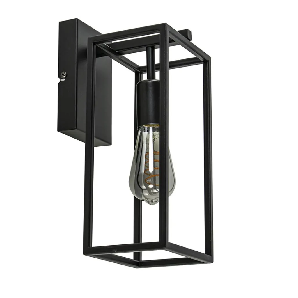 Straluma Rechthoekige wandlamp mat zwart frame> Wandlampen|Industriële Verlichting