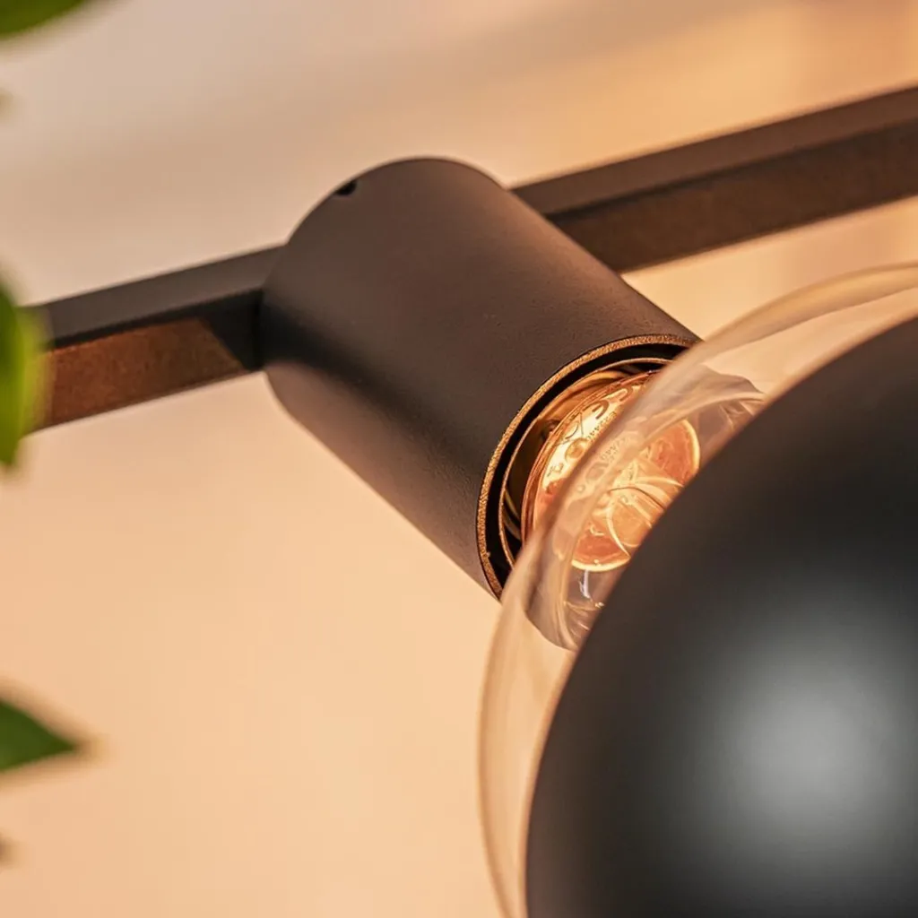 Straluma Rechthoekige wandlamp zwart frame met plantenpotten> Woonkamerlampen|Halverlichting