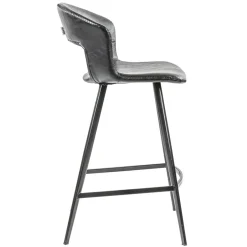 Straluma Retro barkruk zwart met imitatieleer></noscript> Eetkamerstoelen