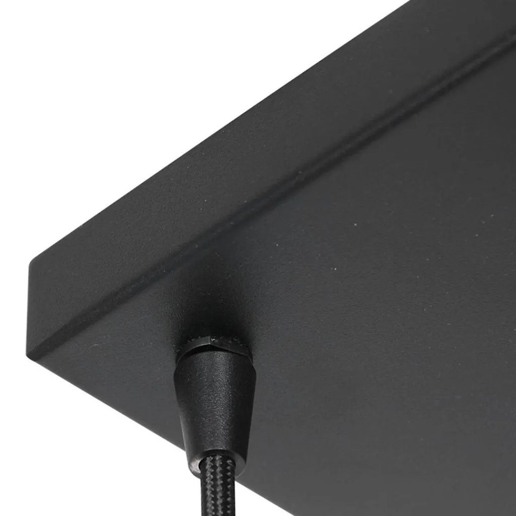 Straluma Retro 6-lichts hanglamp opaal glas met relief> Eettafellampen|Eetkamerverlichting