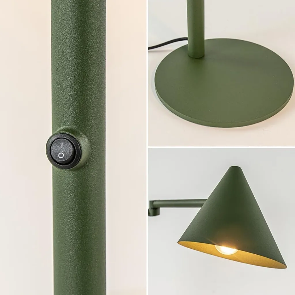 Straluma Retro tafellamp met kap verstelbaar groen> Tafellampen|Retro Verlichting