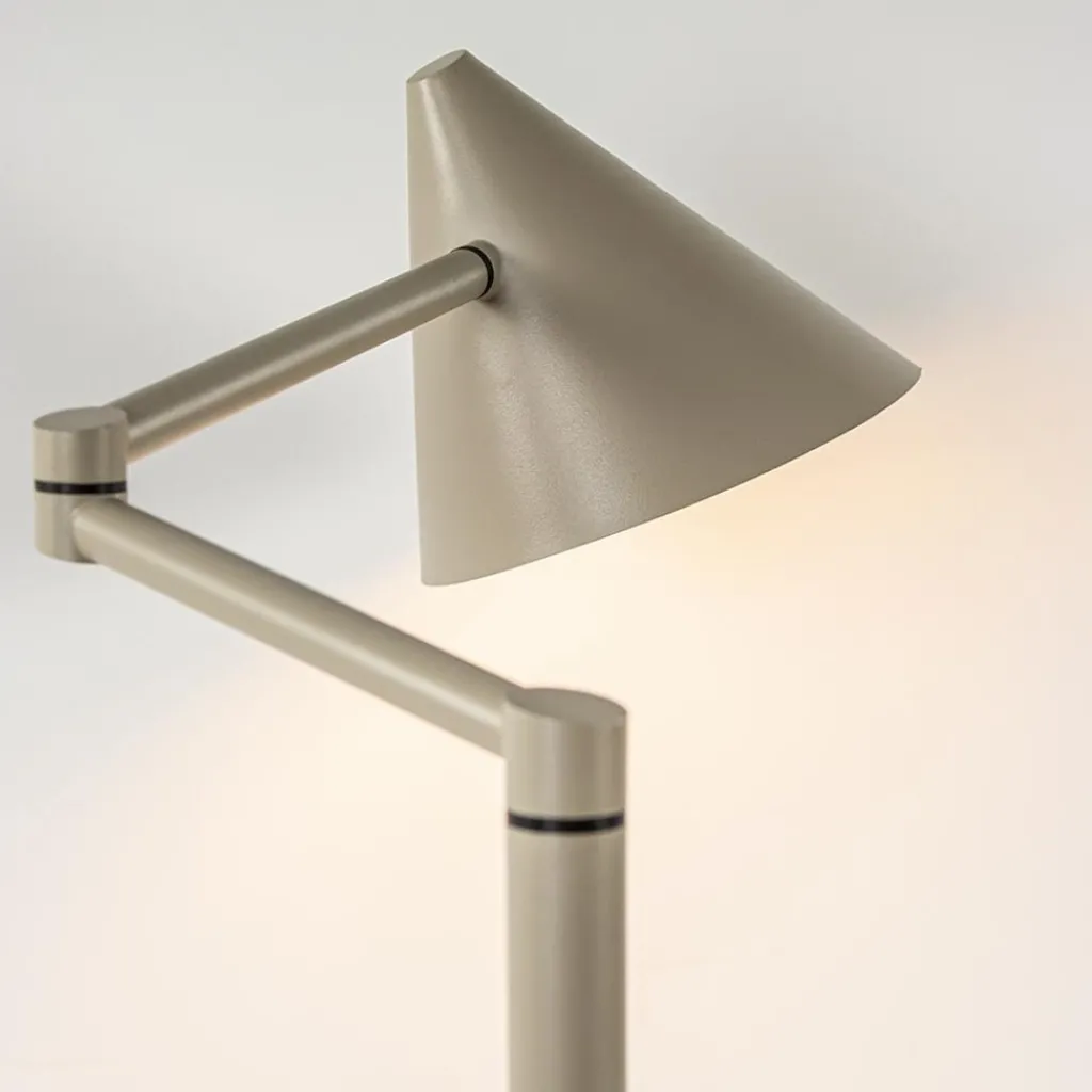 Straluma Retro tafellamp met kap verstelbaar zand> Tafellampen|Retro Verlichting