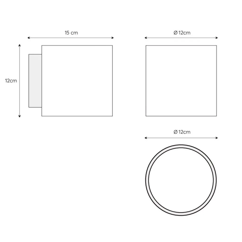 Straluma Retro wandlamp cilinder badkamer IP44> Badkamerverlichting|Wandlampen